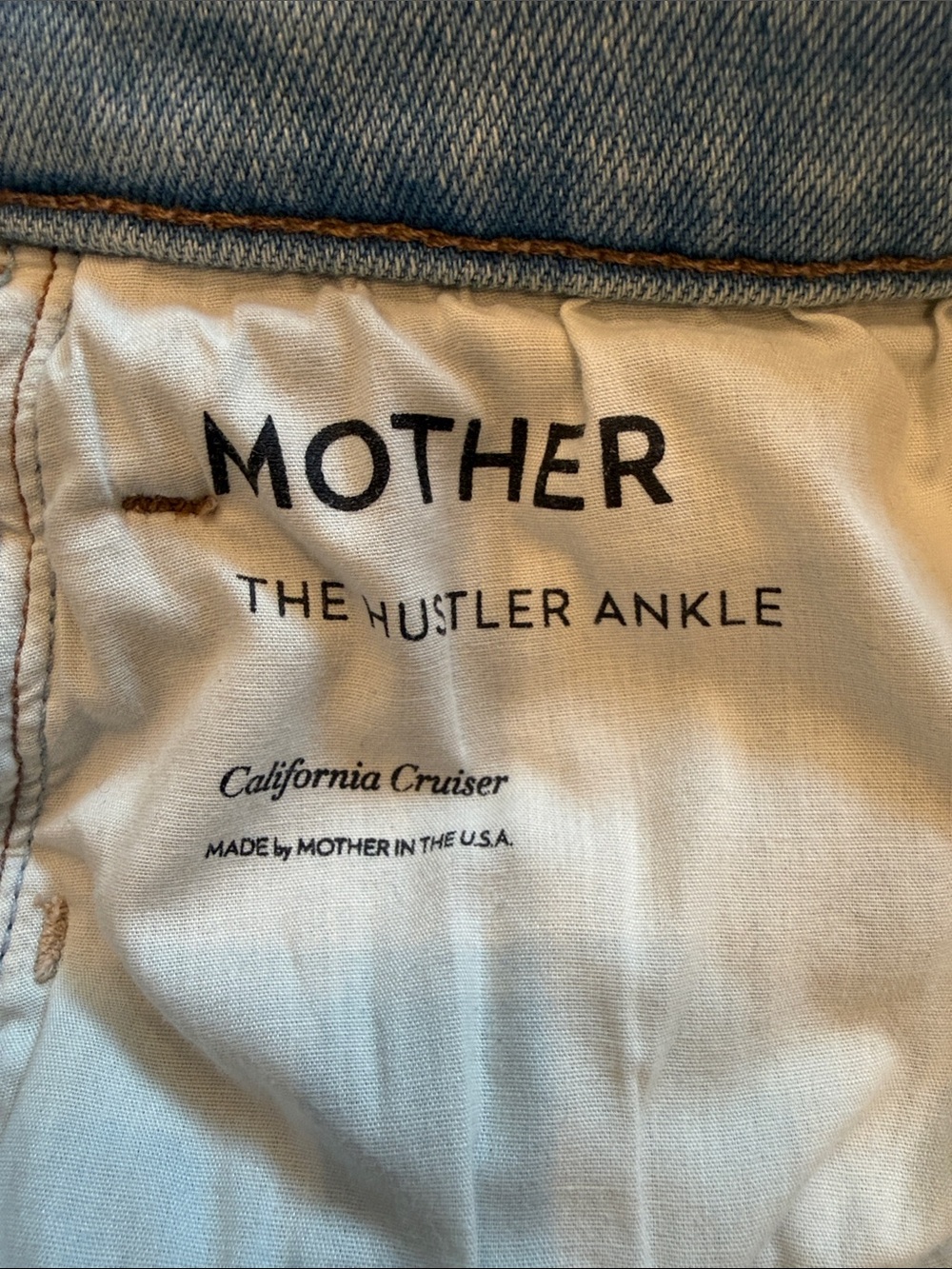 NEW MOTHER The Hustler High Rise Ankle Crop Jeans in California Cruiser Size 30 - Picture 8 of 10